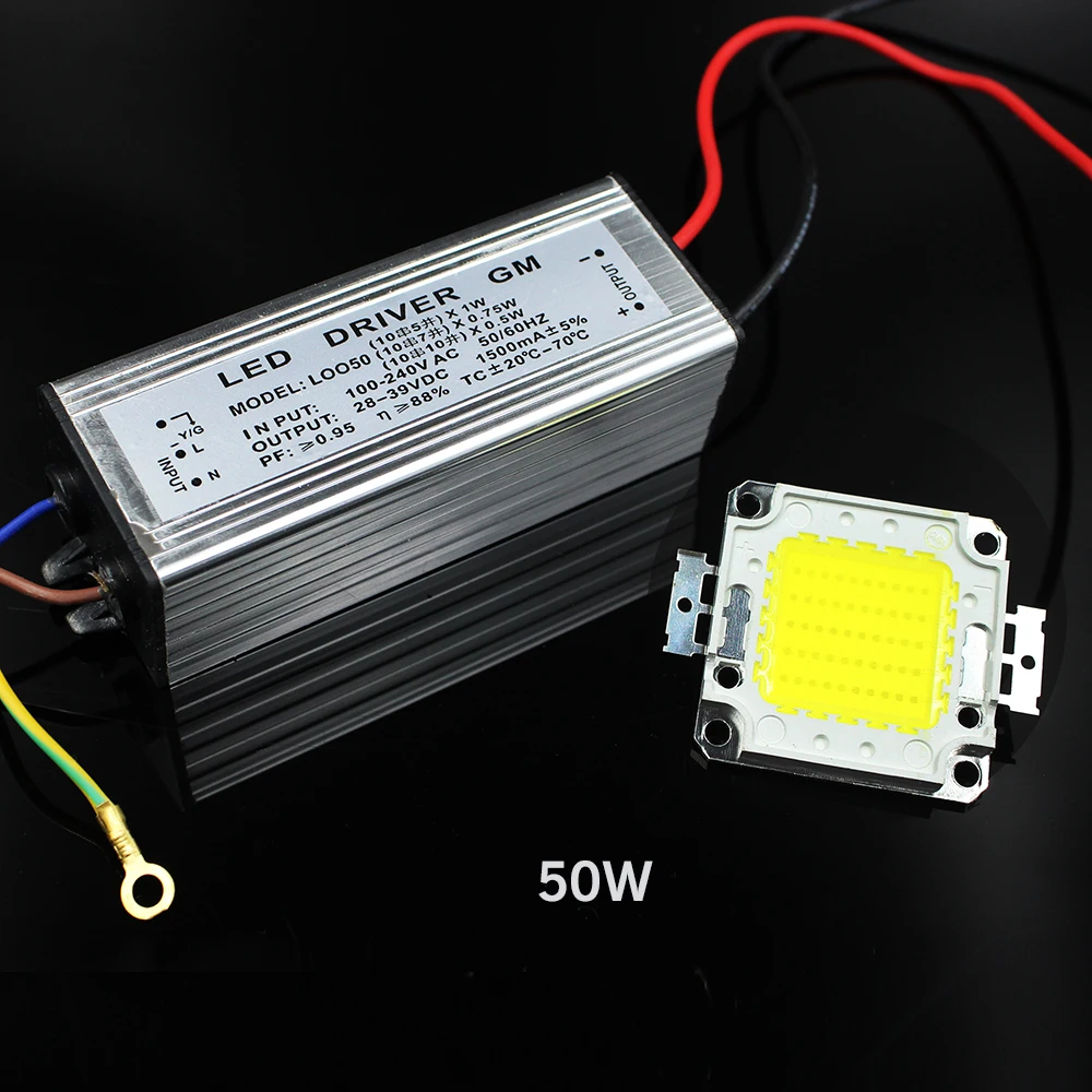 KARWEN-Chip LED integrado de potencia Real, lámpara COB de 10W, 20W, 30W, 50W, CC de 30-32V, para foco de luz de inundación artesanal - imagen 5