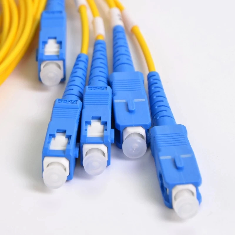 Divisor óptico PLC 1*4 caja ABS SC FC UPC APC conector 1m amarillo 2,0mm 3,0mm cable ftth acoplador 100*80*10mm fábrica ELINK 5 uds - imagen 5