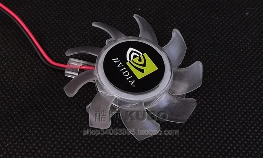 Y.S.TECH-aspas de ventilador originales, YD124510HB, 46MM de diámetro, 26mm de paso, 12V, 0.13A, para GT430, GT520, 610, 620, 2 pines - imagen 4