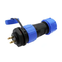 Conector SP17 IP68 impermeable con tuerca trasera
