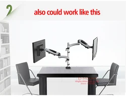 Soporte Doble Monitor Gas – Brazo Montaje Mesa 400mm