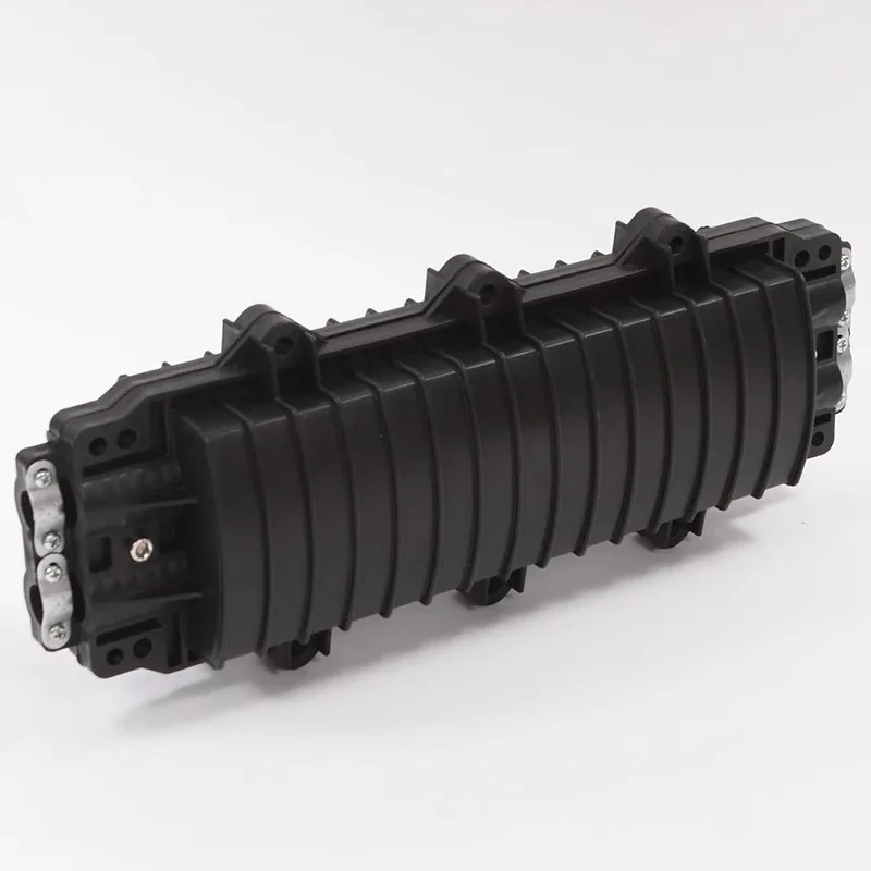 Caja de fibra óptica 12/24/48/72/96/144 núcleos 2 EN 2 salidas 45*17,5*10 cm ABS negro impermeable caja de distribución ftth ELINK - imagen 3