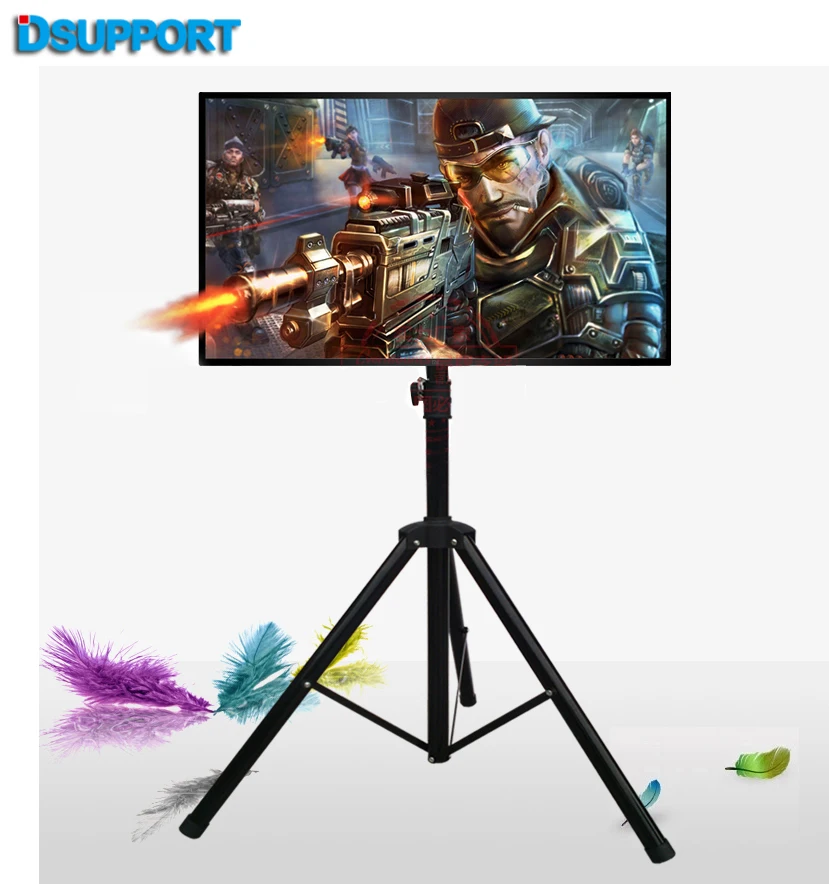 Soporte de suelo para TV LCD, accesorio plegable y movible de 14-40 ", carrito de exhibición, trípode de TV de movimiento completo, carga de 50kg, TRKX22, 1 par - imagen 3