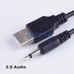 Cable USB a Jack 3.5mm Audio Mono con Conector Ángulo Recto