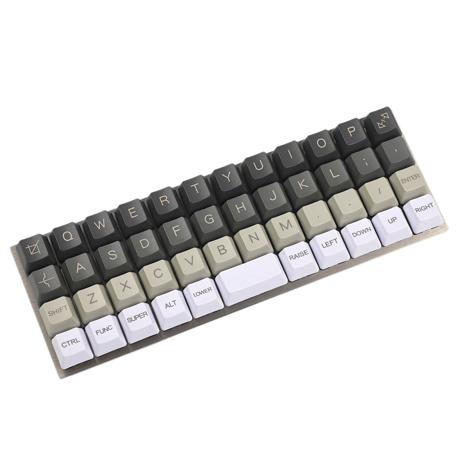 YMDK-Planck Niu40 Preonic 40% teclas, blanco, gris, negro, gradiente, blanco puro, grabado con láser, OEM, 1,5mm de espesor, PBT - imagen 3
