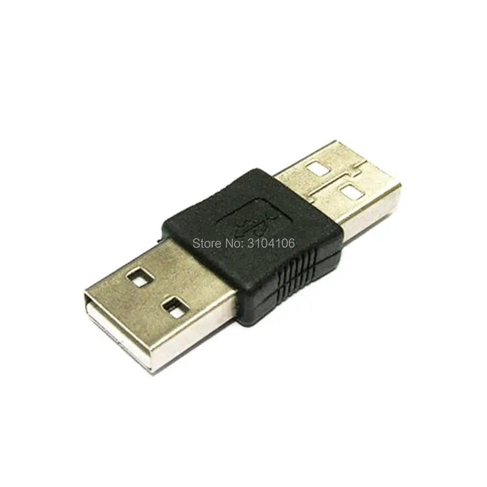USB 2,0 A macho a macho M/M convertidor adaptador conector Cable acoplador de unión 2 uds - imagen 3