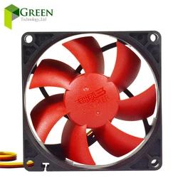 Ventilador PC 80mm Hidraulico DC12V Silencioso 3 Pines