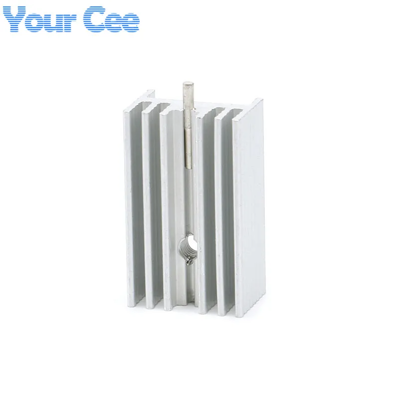 5 uds 25*15*10mm disipador de calor enfriador de aleta de refrigeración radiador disipador de calor de aluminio para Transistor TO3 TO-3 con Pin 25X15X10mm - imagen 4