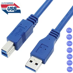 Cable USB 3.0 A Macho a B Macho Alta Velocidad 5 Gbps