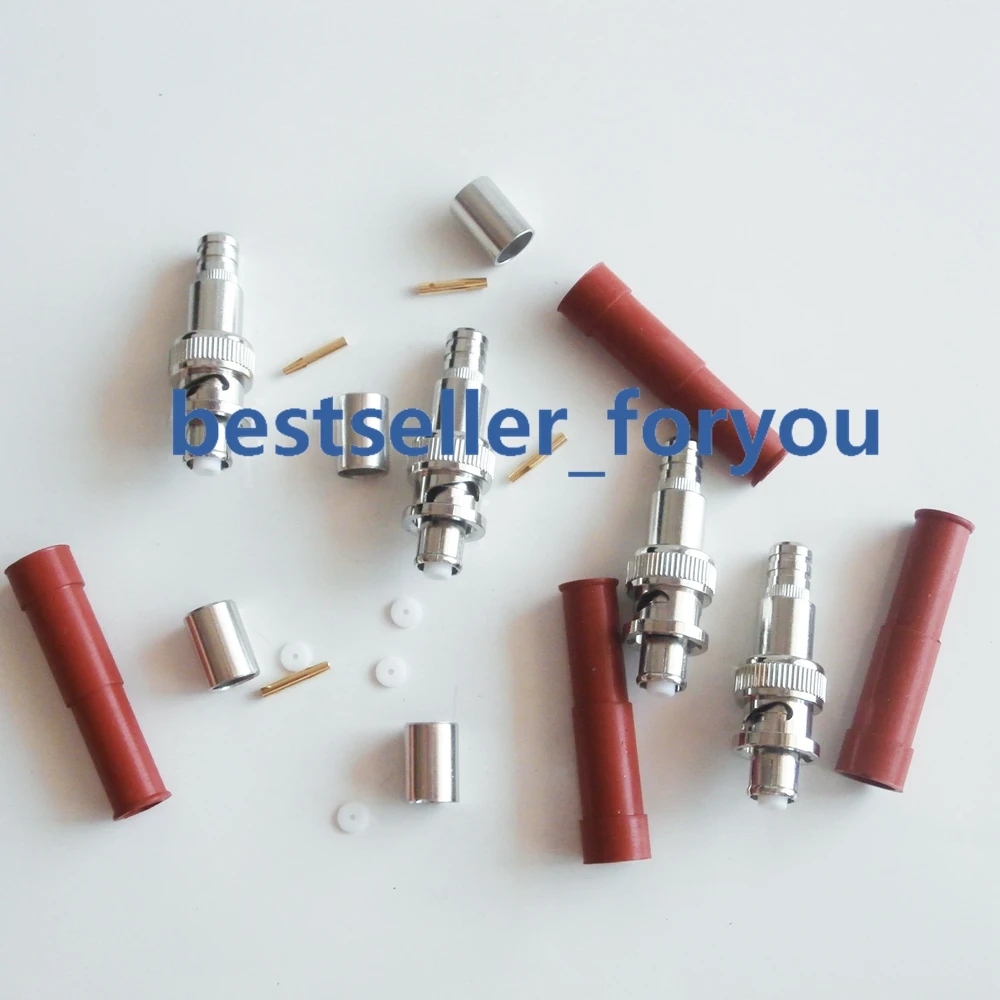 Conector SHV 5000V 5KV RP * BNC macho de crimpado RG6, altavoz de Audio de alta tensión, 1 unidad - imagen 2