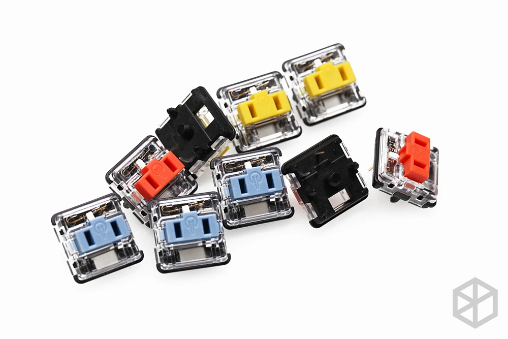 Kailh interruptor choc de perfil bajo, interruptores RGB medio alto ultrafinos para teclado mecánico retroiluminado, amarillo oscuro, naranja quemado, azul pálido - imagen 4