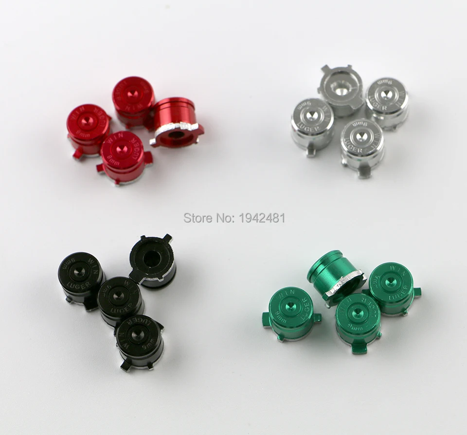 2 juegos de pieza de repuesto de Joystick de botón ABXY de bala de Metal para controlador de mando Sony PS4 PS3 - imagen 5