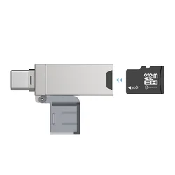 Lector Tarjetas USB-C DM CR006 – Multilector Micro SD/TF para MacBook
