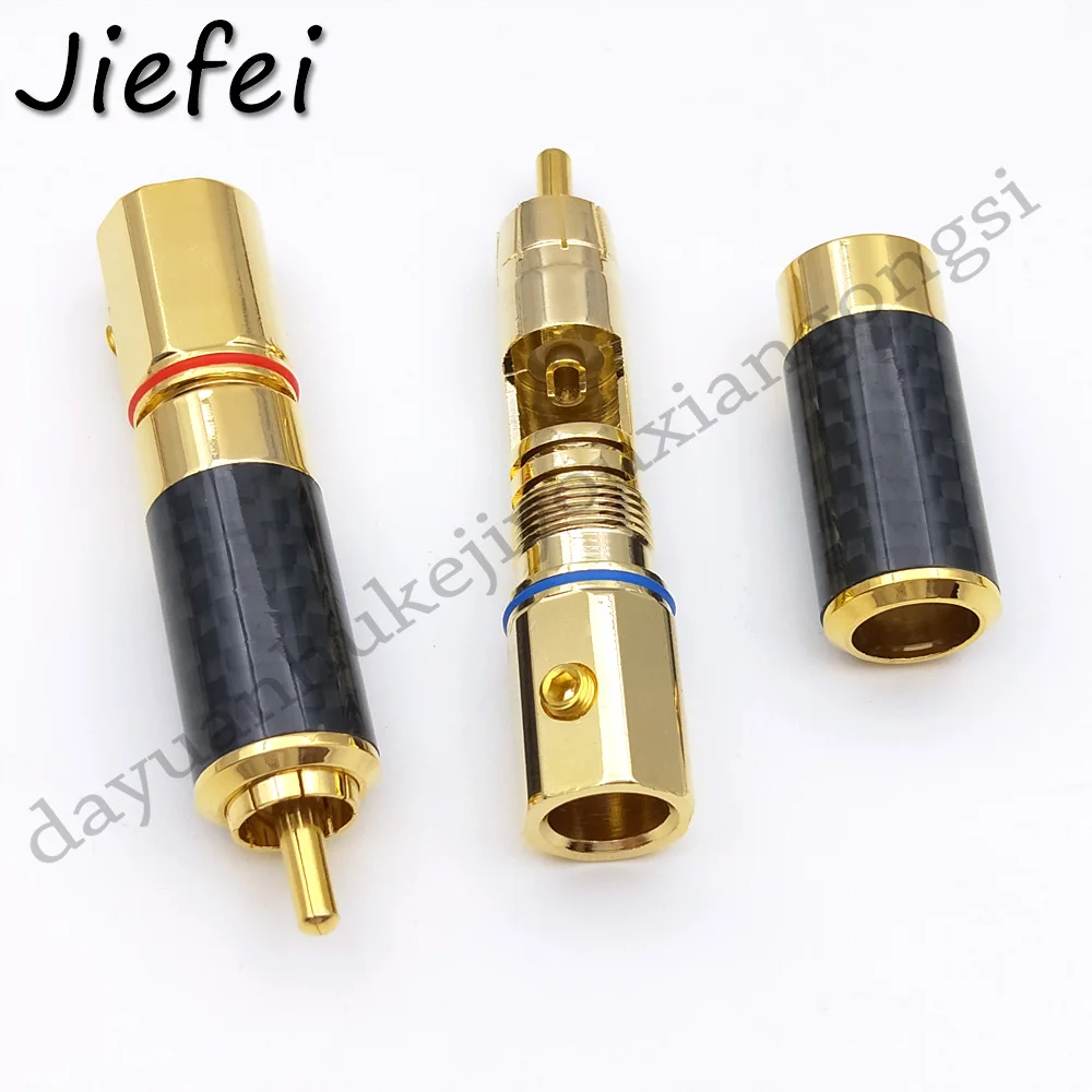 Conector Adaptador de Audio y vídeo de alta calidad, conector RCA chapado en oro de 24K, 2-50 Uds. - imagen 4