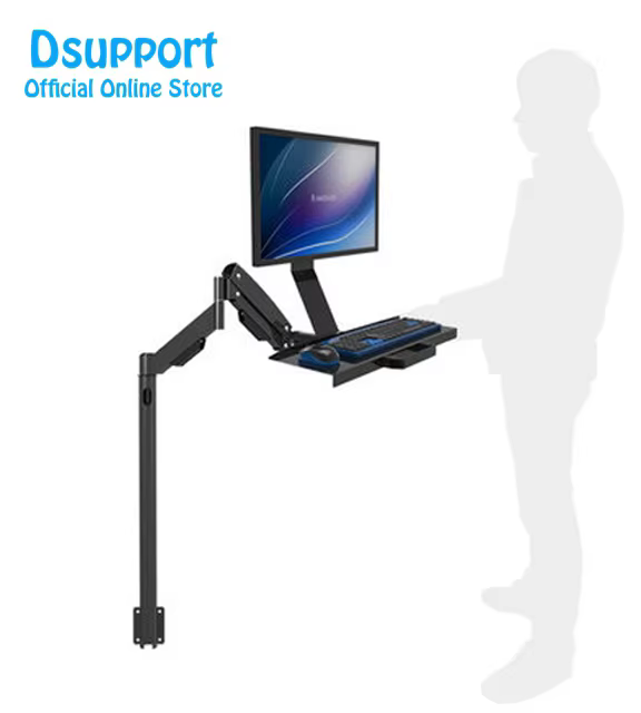 Brazo Monitor Gas Ajustable - Soporte Resistente para Pantalla - imagen 4