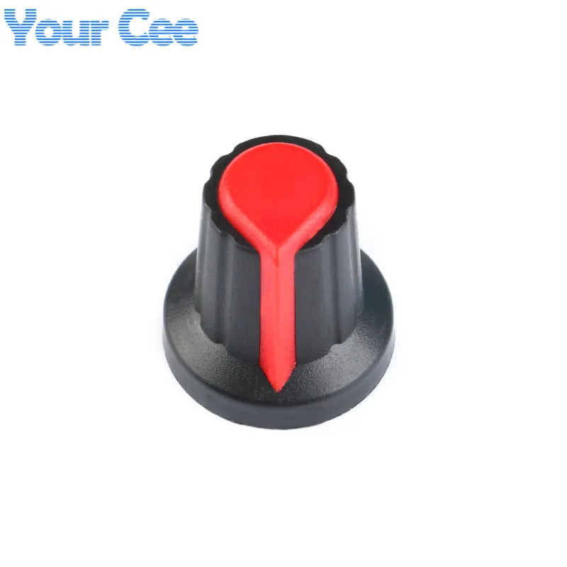 30 unids/lote WH148 Kit de perilla de potenciómetro tapa de perillas de plástico agujero de eje de 6mm AG2 amarillo naranja azul blanco rojo 5 valores * 6 uds = 30 Uds - imagen 5