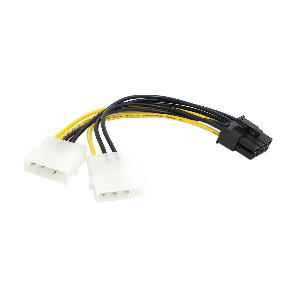 Cable Conversor Molex 4 pines a PCI-E 8 pines – 20cm para GPU - imagen 2