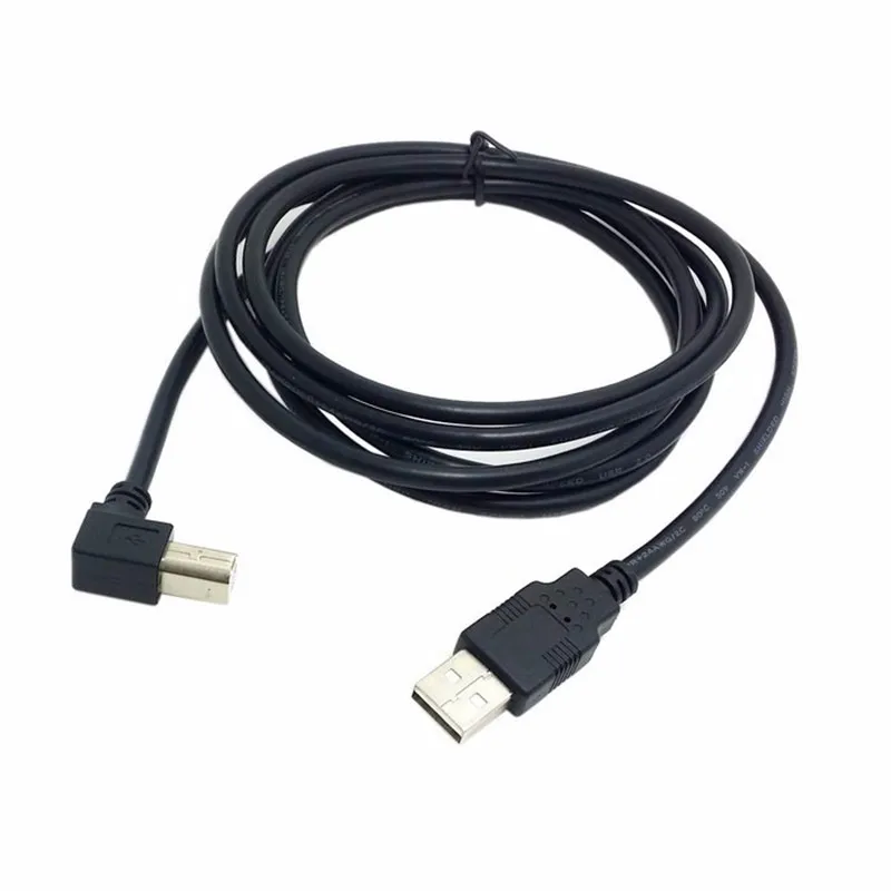 Disco Duro de impresora de 90 grados, dispositivo USB 2,0 A macho A B macho, con ángulo recto, cy, 200cm, 300cm