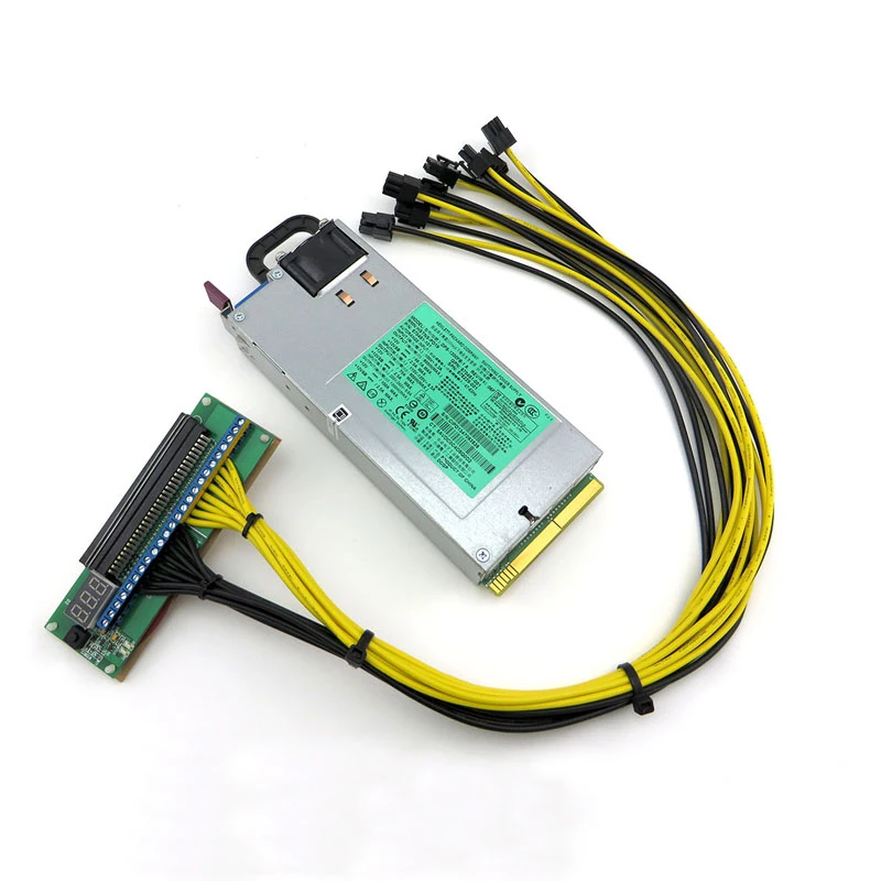 8 unids/lote UL1015 14AWG 6Pin PCIE Cable de alimentación para BTC Antminer S3 S5 S7