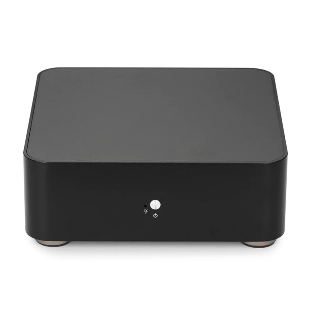 RGEEK-carcasa pequeña para ordenador de escritorio, chasis de aluminio L65, PSU, HTPC, Mini itx, pc con fuente de alimentación - imagen 5