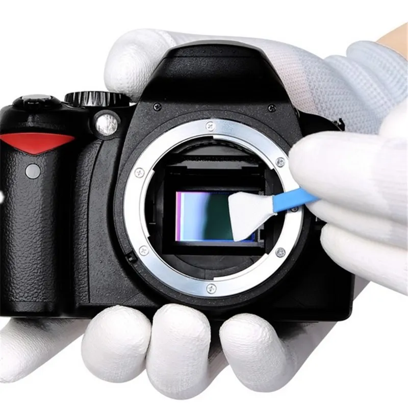 Kit de hisopos de limpieza con Sensor de cámara DSLR de 20 piezas, hisopo limpiador de lentes de cámara Digital para cámara Nikon Canon - imagen 2