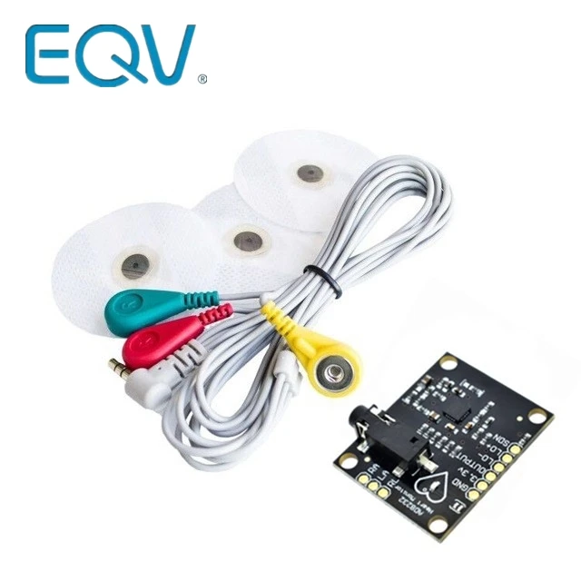 Módulo EQV Ecg AD8232, kit de módulo de sensor de monitoreo de pulso y corazón de medición ecg para Arduino UNO R3