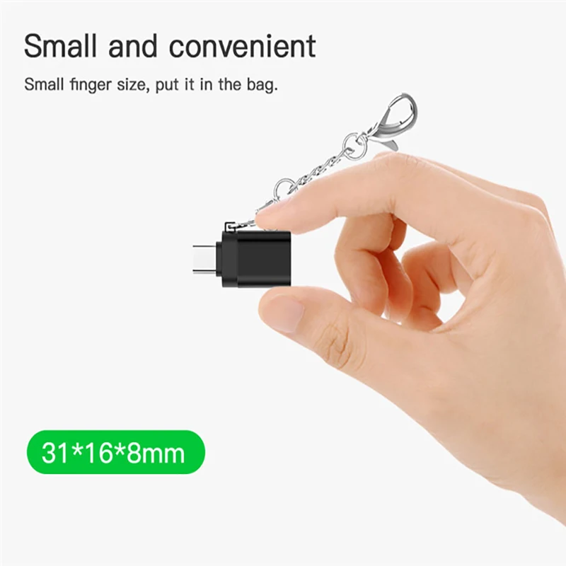 Adaptador USB tipo C a USB 3,0, Cable convertidor de sincronización de datos OTG para Xiaomi, Huawei, Samsung, ratón, teclado, disco Flash USB - imagen 5