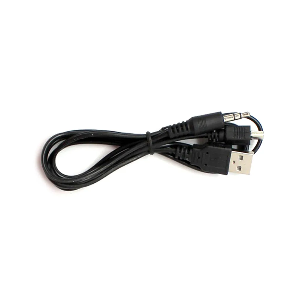 Alta calidad 2 en 1 USB macho Mini USB 5 pines + Cable auxiliar de 3,5 MM Cable auxiliar y cargador negro 2 en 1 para altavoz - imagen 3