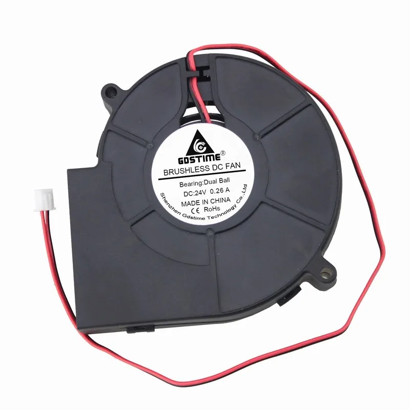 1 Uds Gdstime dos rodamientos de bolas 24V DC 97mm x 33mm 9733 soplador Turbo ventilador de refrigeración sin escobillas 97x91x33mm 9cm - imagen 2