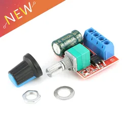 Módulo PWM para motor CC, regulador de velocidad 5-28 V y 5 A
