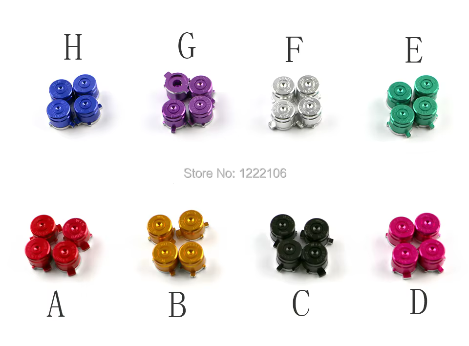 100 juegos de botones de bala de Metal universales tapa de palanca de mando para PS4 para Xbox ONE XBOXONE controlador módulo de palanca de mando analógica - imagen 2