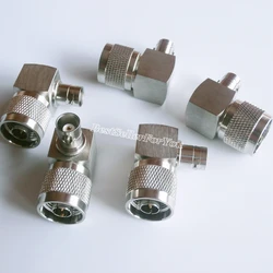 Adaptador N Macho a BNC Hembra - Coaxial RF 90 Grados