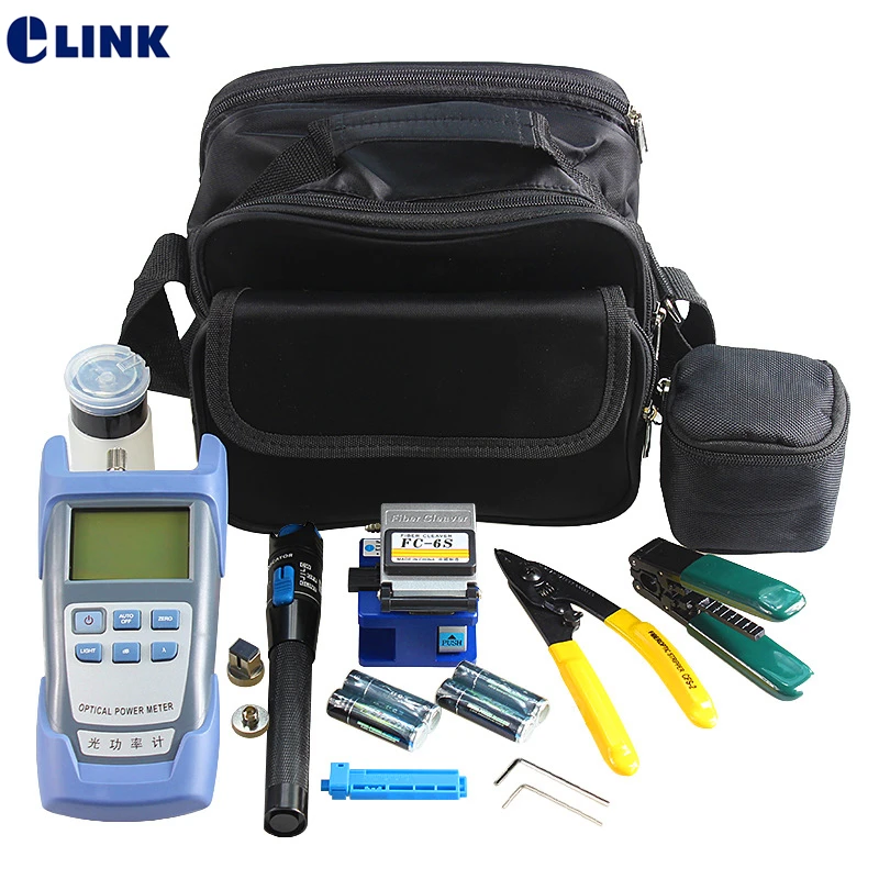 Kits de herramientas FTTH con cuchilla de fibra de FC-6S VFL 5km medidor de potencia óptica CFS-2 CFS-3 pelador de cables de alta calidad 12 unids/set - imagen 2