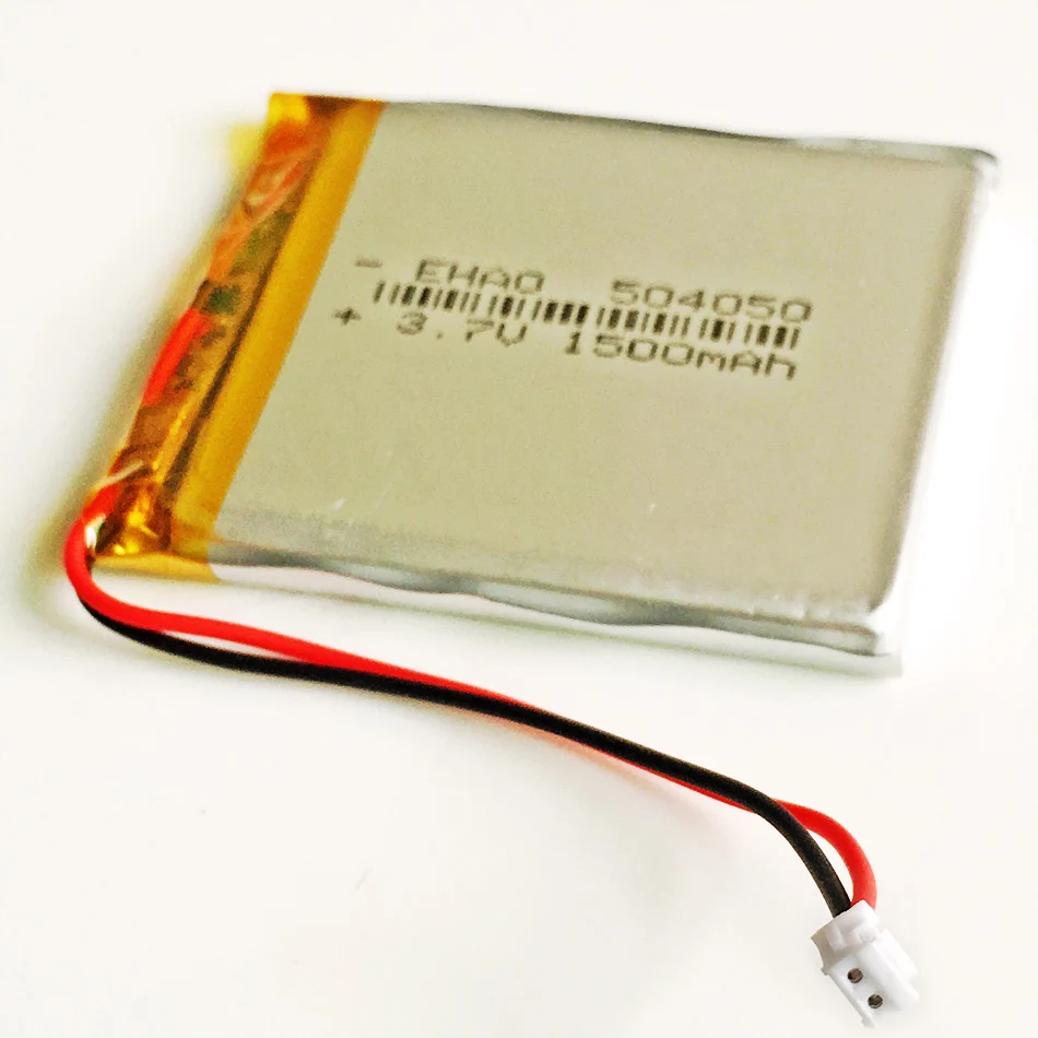 Batería LiPo recargable de 3,7 V y 1500mAh, 10 x piezas, 504050 + JST, 1,5mm, enchufe de 2 pines para DVD PAD, cámara de teléfono móvil - imagen 5