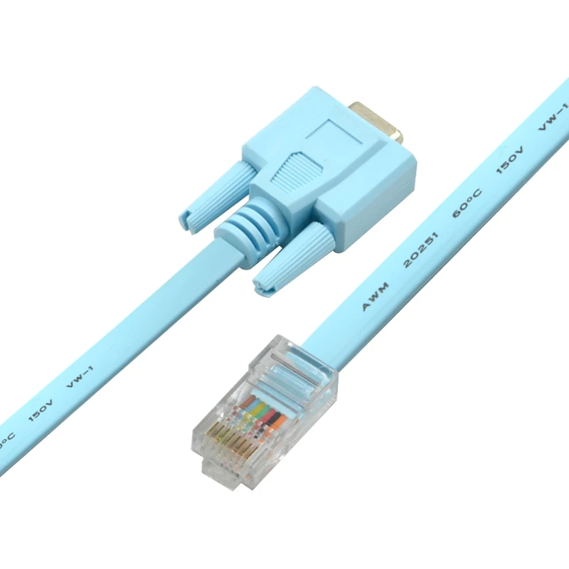 Para Cable de consola RJ45 Cat5 Ethernet a Rs232 DB9 puerto COM enrutadores hembra serie Cable adaptador de red 1,5 m 6 pies - imagen 3