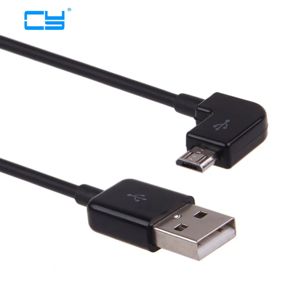 Cable Micro USB V8 Macho Carga Rápida Ángulo Izquierdo 90° - imagen 2
