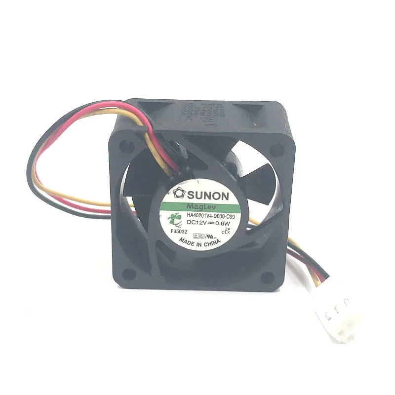 Ventilador de refrigeración para Sunon HA40201V4-D000-C99, 4cm, 4020, 12V, 0,6 W, 3 cables, silencioso, axial, 5500rpm, 15.5dBA, 8.9CFM - imagen 2