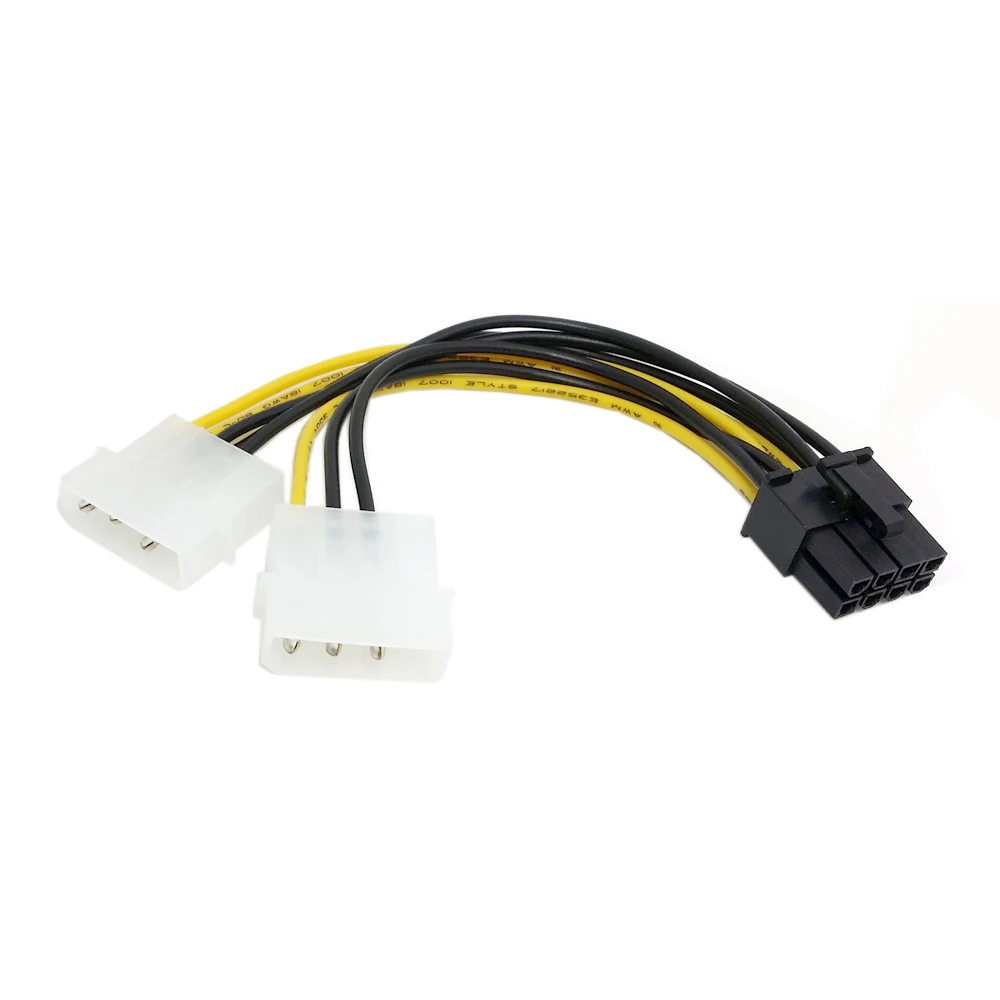 Cable Conversor Molex 4 pines a PCI-E 8 pines – 20cm para GPU - imagen 3