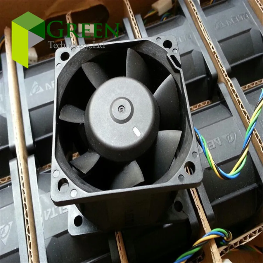 Ventilador de refrigeración con 4 pines, convertidor de frecuencia, DC12V, 1.68A, Original, Delta PFB0612UHE 6038, 60x60x38MM, 60MM - imagen 2