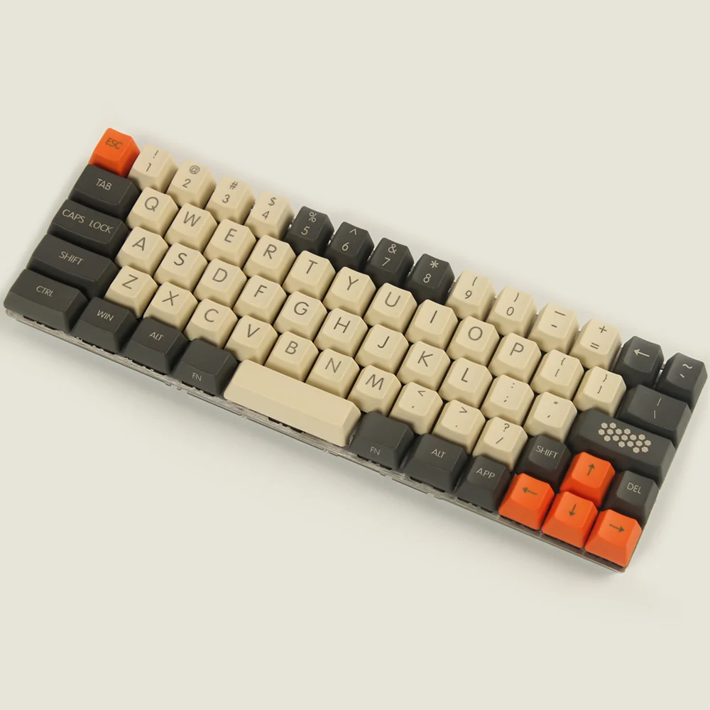 YMDK-Juego de llaves de carbono para Filco Minila, teclas de perfil OEM, PBT grueso, blanco, azul, negro, rojo, YD60M