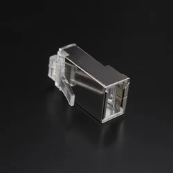 Conector RJ45 CAT6 Macho STP 8P8c – Red Ethernet Blindado