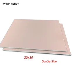 1 Uds FR4 PCB 20*30cm placa revestida de cobre de doble cara DIY PCB Kit placa de circuito laminado 20x30cm 200x300x1,6mm