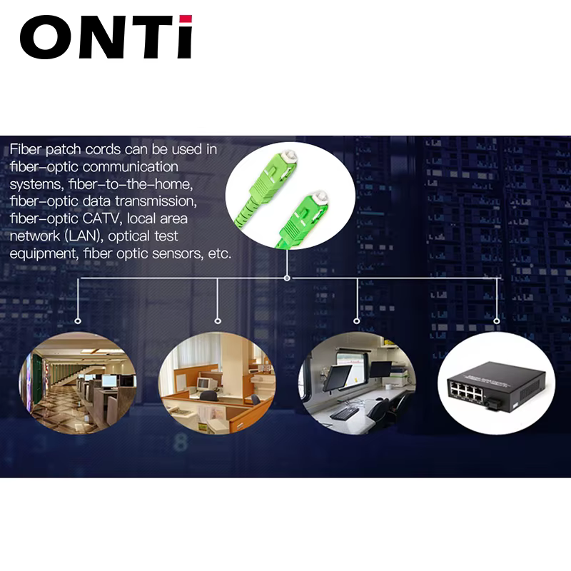 ONTi Cable de Fibra Óptica SC-SC Simplex SC/APC 2,0 mm FTTH - imagen 5
