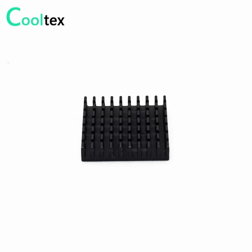 Disipador de calor de aluminio extruido para refrigeración, disipador de calor negro para Chip VGA RAM LED IC, 28x28x6mm, 20 piezas - imagen 5