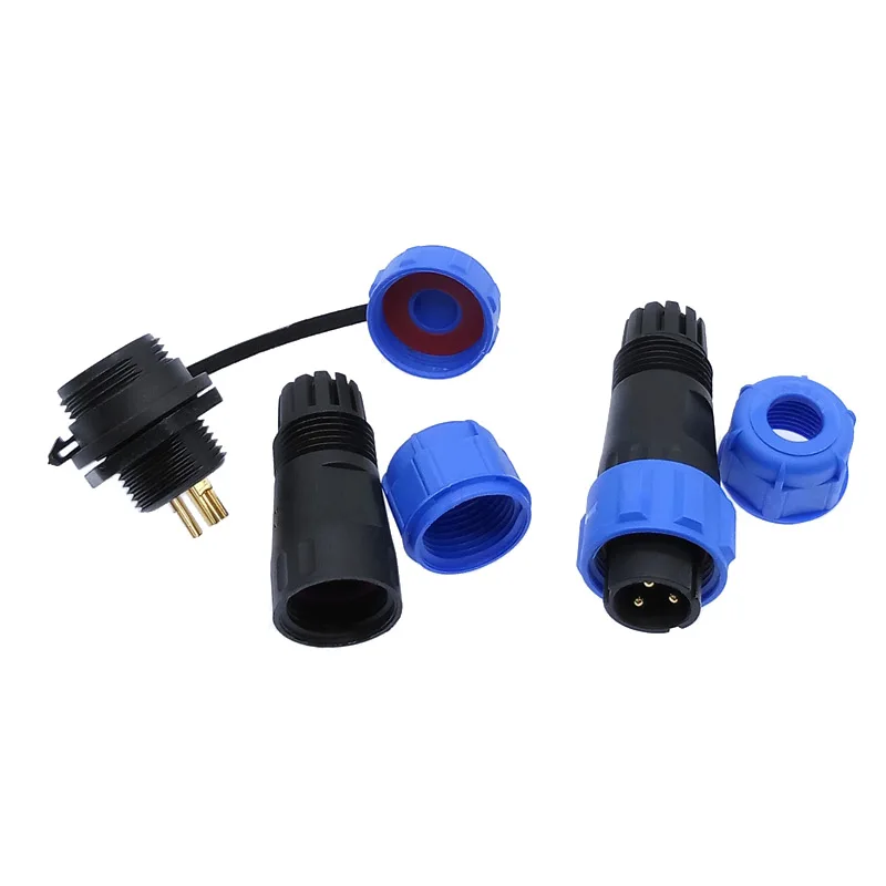 Conector SP13 IP68 Estanco – 2 a 7 Pines Resistant Agua Polvo - imagen 2