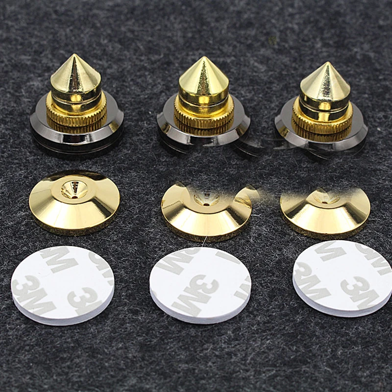 Hifi Audio-Juego de 4 almohadillas de Base de cono de CD, 28x25mm, aislamiento de altavoces, pies de soporte - imagen 2