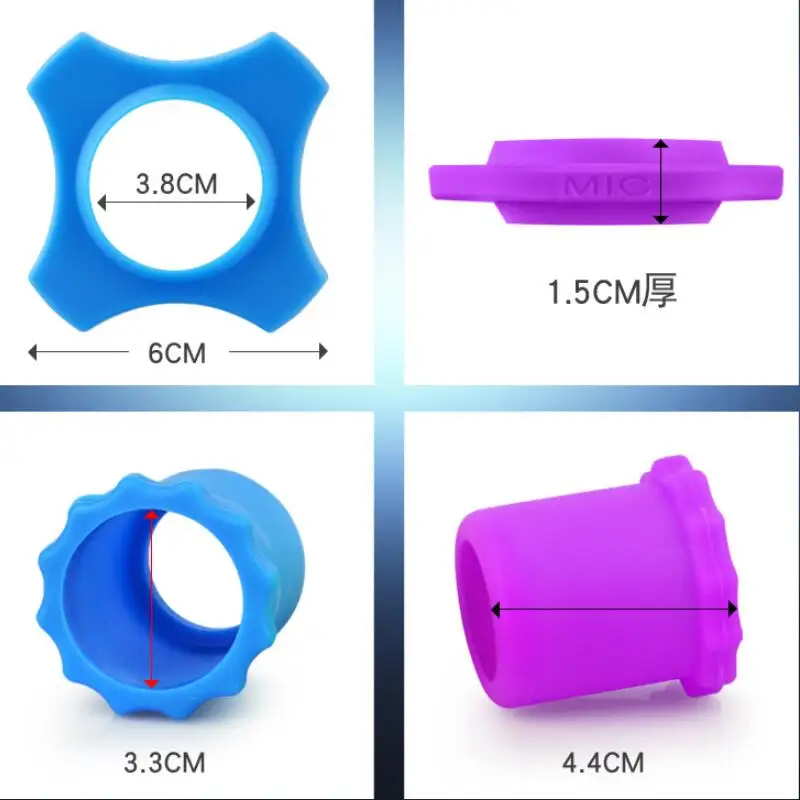 Micrófono con cable/inalámbrico, funda de silicona suave antideslizante, Base antideslizante, anillo de repuesto KTV, círculo resistente a caídas - imagen 2