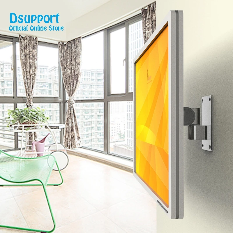 Soporte para monitor LED LCD de movimiento completo de 360 grados, aleación de aluminio, soporte de montaje en pared para TV, brazo de carga de 15 kg. - imagen 3