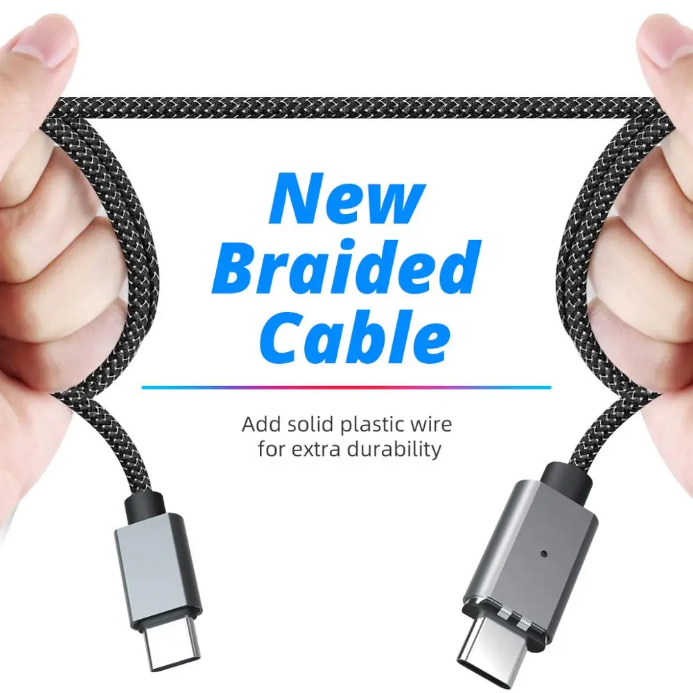 FONKEN-Cable USB tipo C magnético para Macbook Pro Air, cargador PD de 100W, carga rápida para ordenador portátil, tableta y teléfono - imagen 5