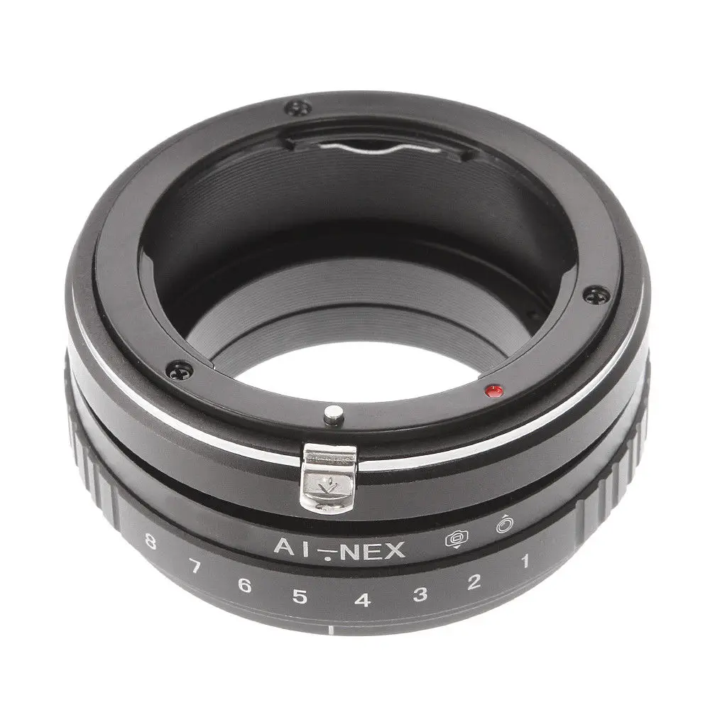 FOTGA Tilt-Shift 360 °   Adaptador de lente giratorio para Nikon AI S D, lente de montaje para Sony E-Mount NEX-5C NEX-F3 A6000 A6100 A6300